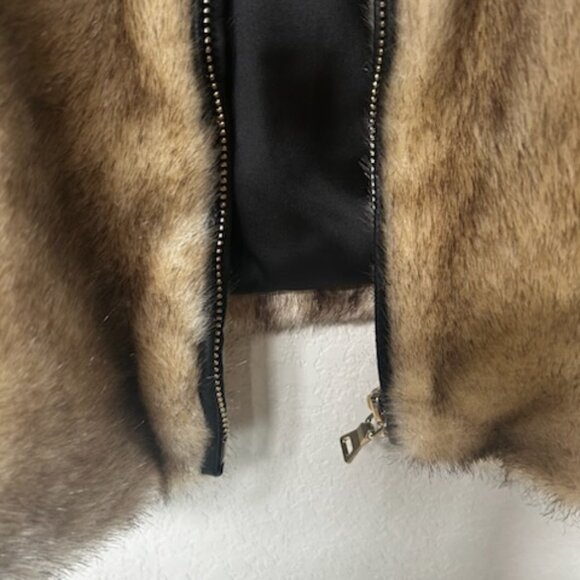 NWOT Zara Luxurious Fall Winter Faux Fur Blond Mink Jacket Coat - Picture 10 of 16